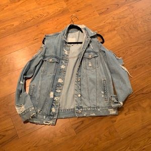 Zara ripped Jean jacket